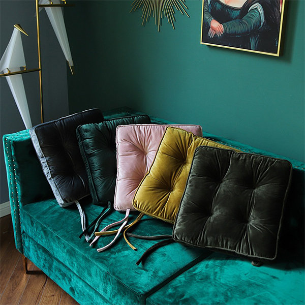 Plush Chair Cushion - Green Crown - Gray Rabbit - 6 Patterns from Apollo Box