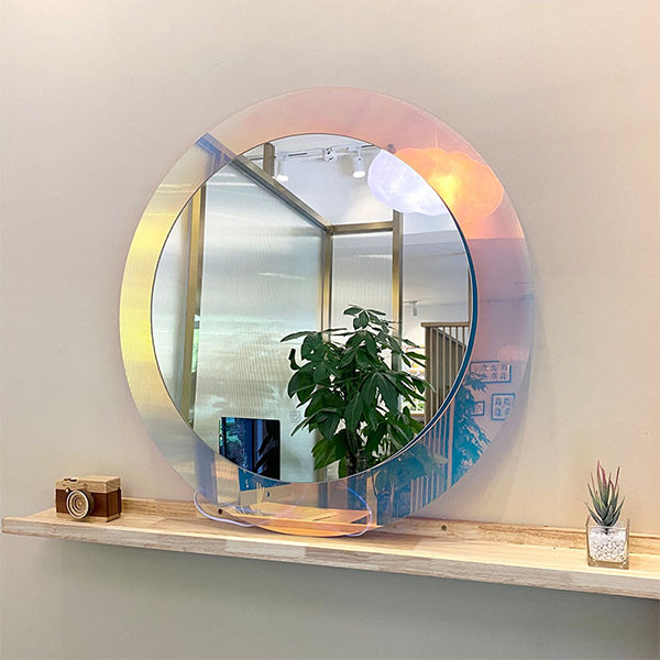 Mirror Circle / Acrylic Mirror Disc Shatter Resistant Circular Wall Decor  Mirror