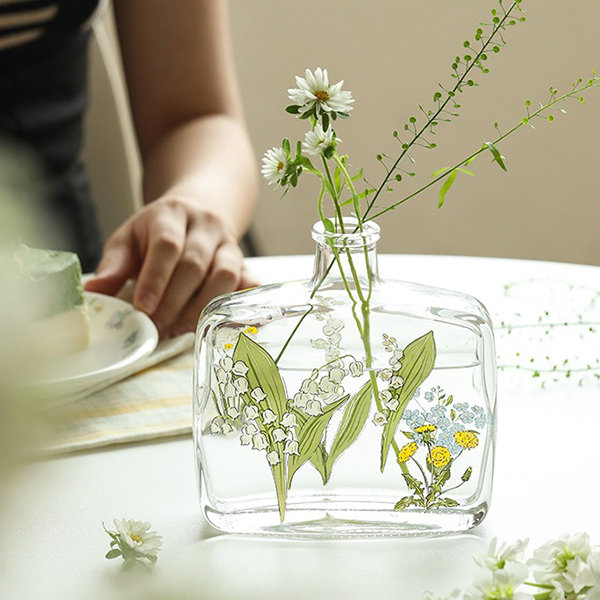 Lily of the Valley Vase - Glass - Romantic Desktop Decor from Apollo Box