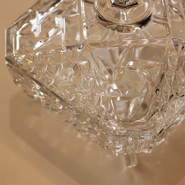 Mayfair Candy Jar  Sterling Cut Glass