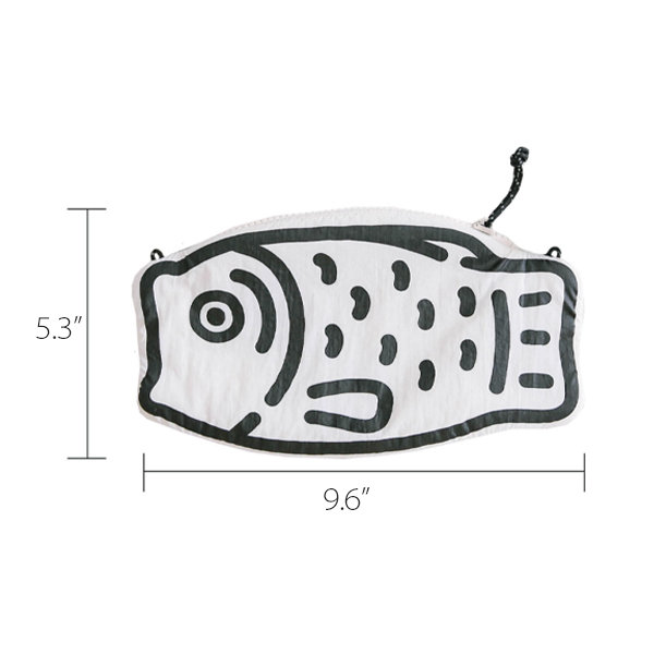 Fish-shaped Crossbody Bag - Nylon - Adjustable Rope Shoulder Strap