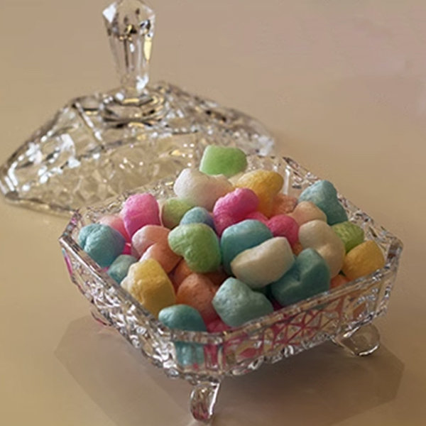 Vintage Square Candy Jar - Glass - Delicate And Practical