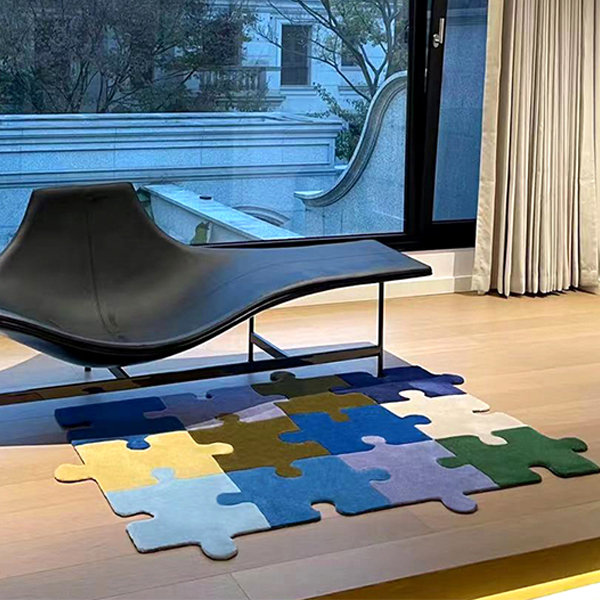 Jigsaw Puzzle Area Rug - Playful Interior Design - Colorful Statement -  ApolloBox
