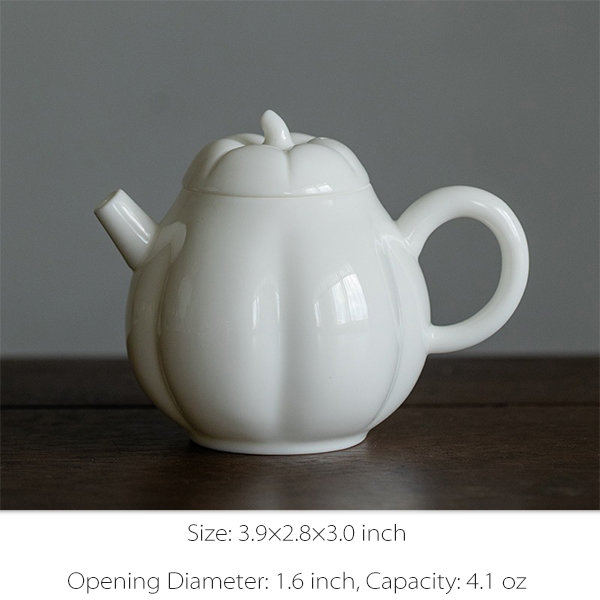 Handmade Ceramic Pumpkin Tea Pot Bone China Porcelain Kettle For Cold Hot  Water Household Rosee Blanche Ceramic Tableware Accessory From Lilyzhy,  $100.51
