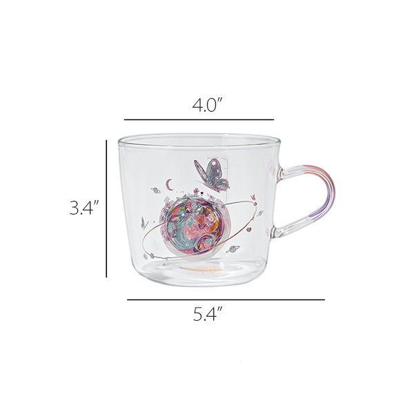 Creative Transparent Glass Tea Cup