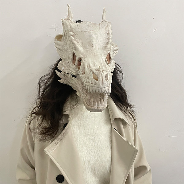 Draconic Enigma Dragon Skull Mask - Latex Halloween - ApolloBox