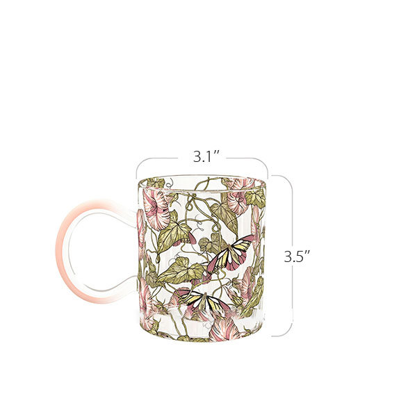 Glass Mug With Fun Designs from Apollo Box