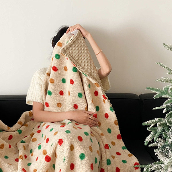 Red polka 2025 dot blanket