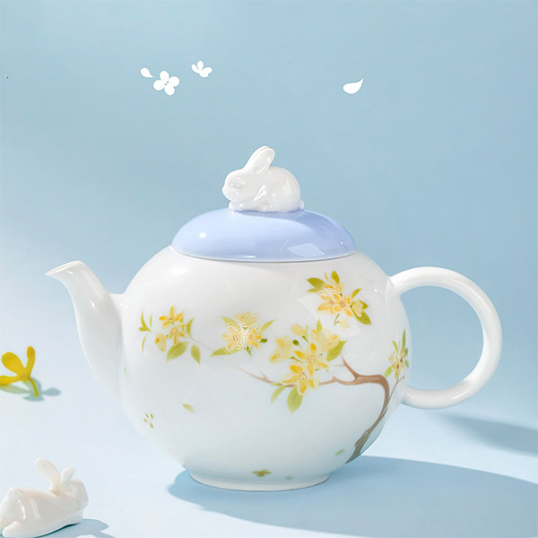 Spotty Bunny Design Ceramic Tea Pot Set 3- PCS