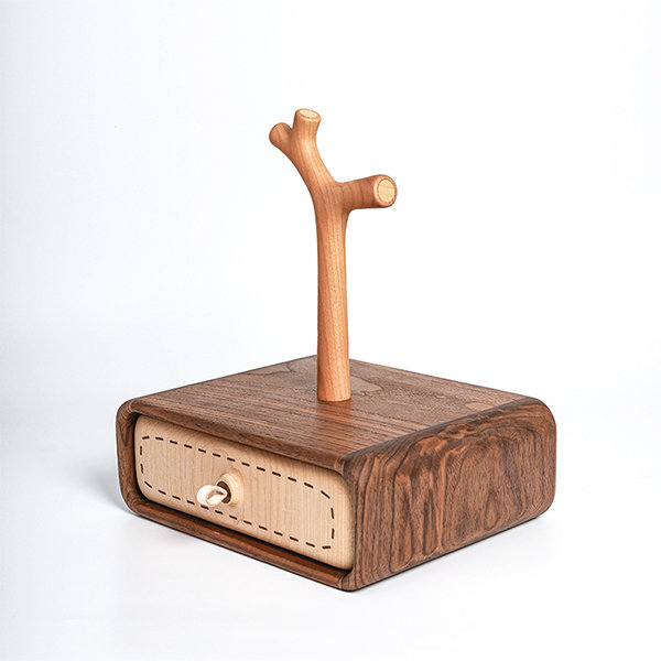 Solid Wood Branch Desktop Jewelry Storage Box - A Charming Way from Apollo  Box