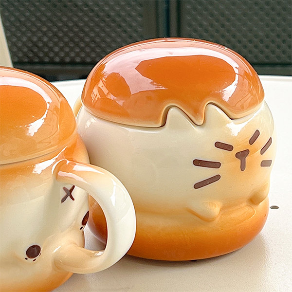 Pudding Dog Coffee Pot and Cup Set - Ceramic - Cartoon-inspired Design -  ApolloBox