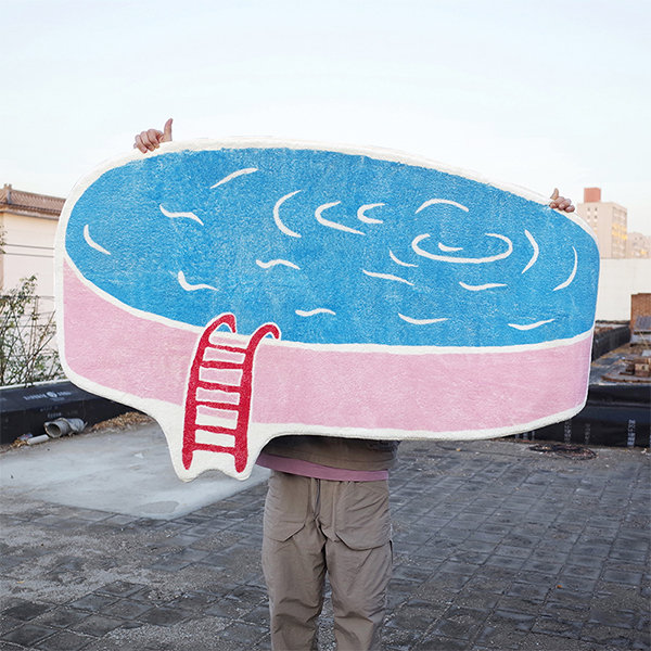Swimming Pool Shaped Rug - Delightful Addition - Revel in the Comfort 