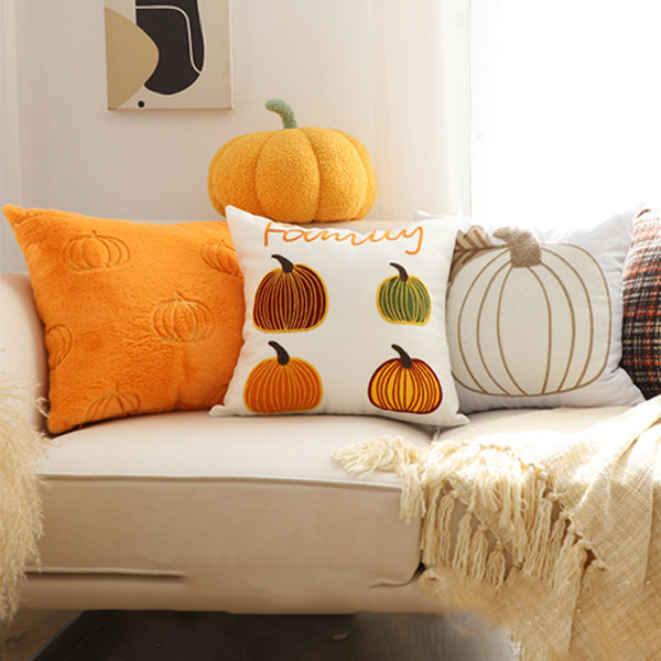 Halloween Decorative Pumpkin Pillow Plush 7/11 Inch Pumpkin Sofa