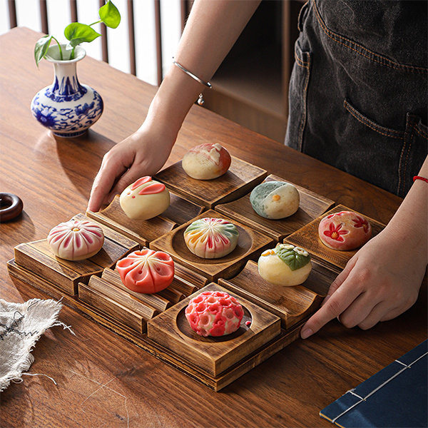 Japanese Dessert Plate Storage Box - Ceramic - Bamboo - 4 Patterns -  ApolloBox