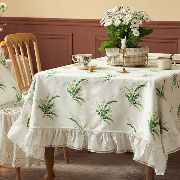 Lily of the Valley Pattern Tablecloth - Elegance for Every Meal - ApolloBox
