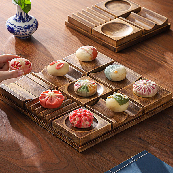 Japanese Dessert Plate Storage Box - Ceramic - Bamboo - 4 Patterns -  ApolloBox