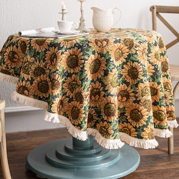 Sunflower Pattern Tablecloth - Illuminate Your Table With Sunshine