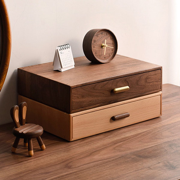 Solid Wood Storage Drawer - Black Walnut Wood - Beech Wood - Keep