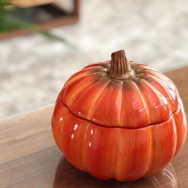 Small Acrylic Pumpkin Candy Jar