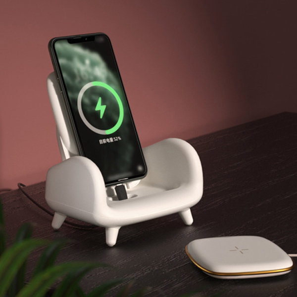 Sofa-Shaped Portable Wireless Charging Stand - Phone Holder - Free Up Your Hands