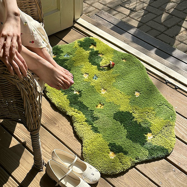 Flower Grass Inspired Rug Create An Inviting Environment Apollobox