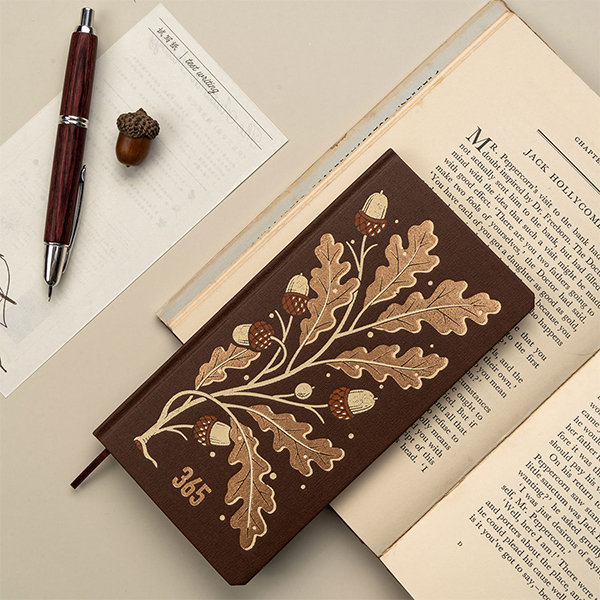 Autumn Oak Notebook - Paper - Medium For Expression
