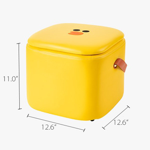Multi-Function Storage Ottoman - Brown - Yellow - Provide A Unique Solution