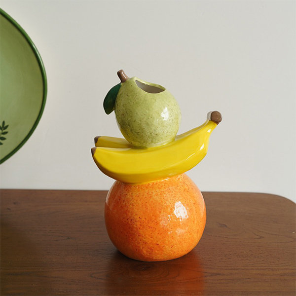 Creative Fruit Inspired Vase - Home Decor - Ceramic - Artistic Vessel