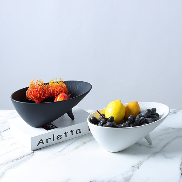 Nordic Creative Fruit Plate - Black - White - A Piece of Modern