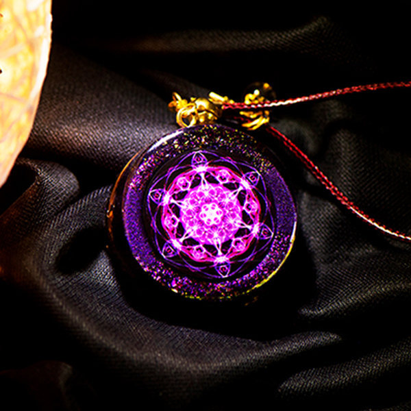Violet Flame Necklace - Pendant - Handmade