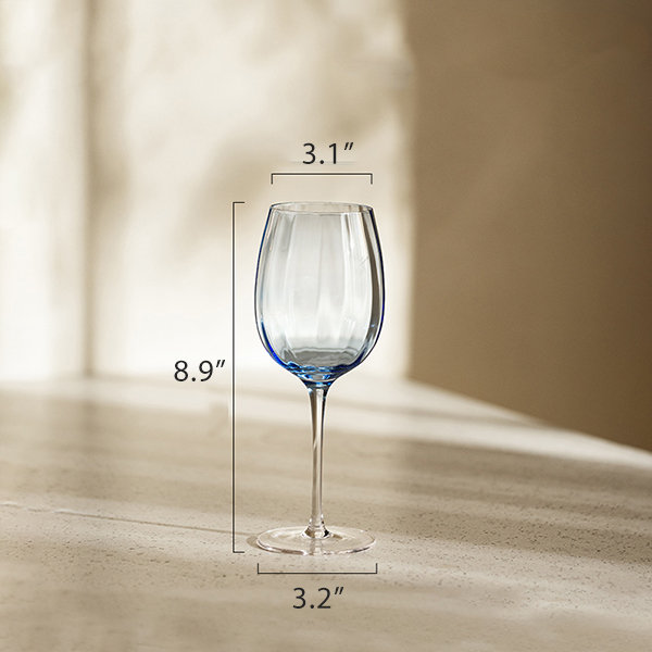 Heart Shape Wine Glass - Textured - Smooth from Apollo Box