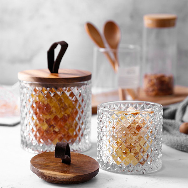 3pcs Wood Lids Wooden Mug Glass Jar Wood Drink Cup Lid with Spoon Hole