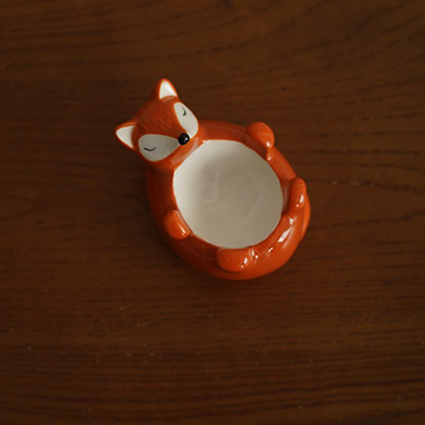 Fox Shaped Ceramic Egg Tray - Perfect For Animal Lovers