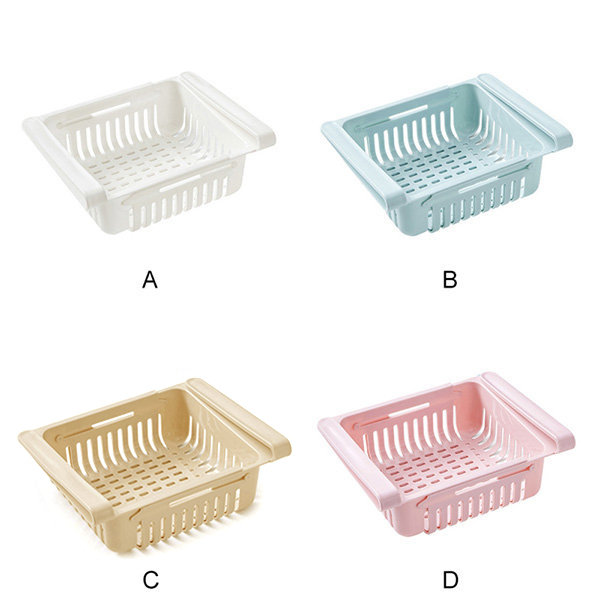 Plastic Basket Shelf Organizer, Storage Basket Fridge