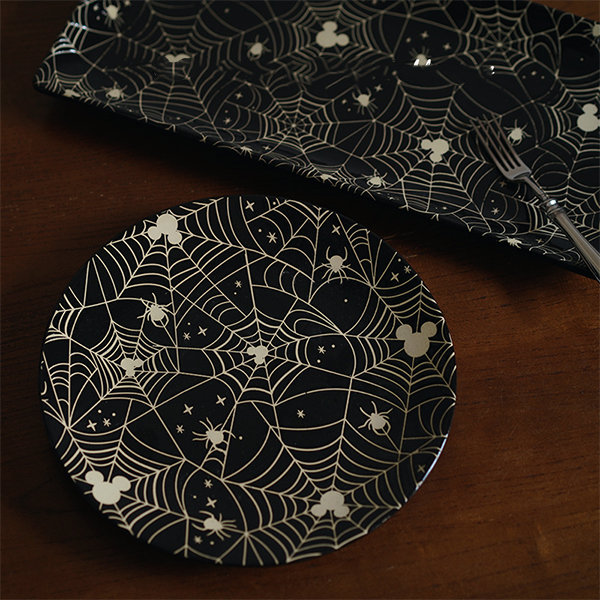 Spider Web Inspired Plates - Ceramic - Round - Long