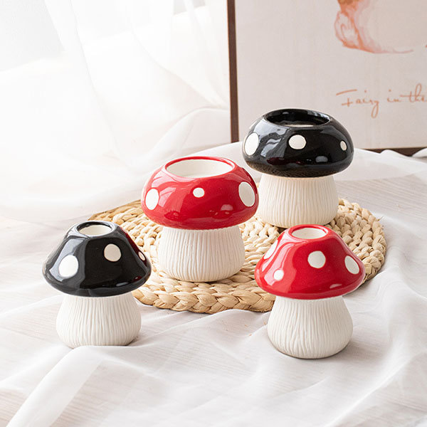 Adorable Mushroom Vase - Ceramic - Fusion Of Fantasy And Function