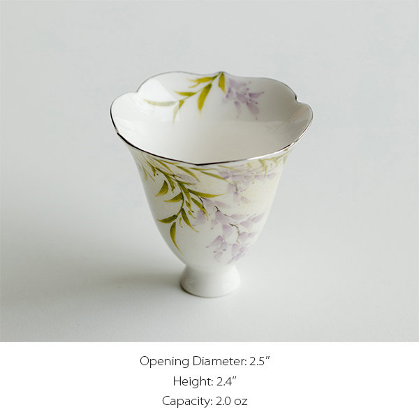 Hand-Painted Ceramic Measuring Cup, Flower Small Bowl, Underglaze Color,  Super Beautiful, Baking Storage