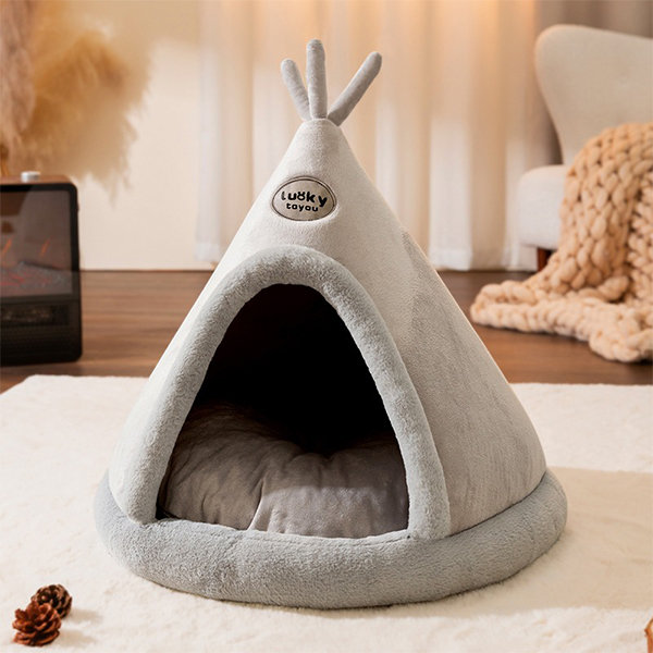 Elk-themed Warm Cat Bed - Promises Unparalleled Comfort - ApolloBox