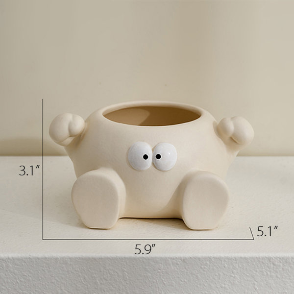Big-eyed Cutie Whimsical Storage Jar - Creative Desktop Organizer from  Apollo Box