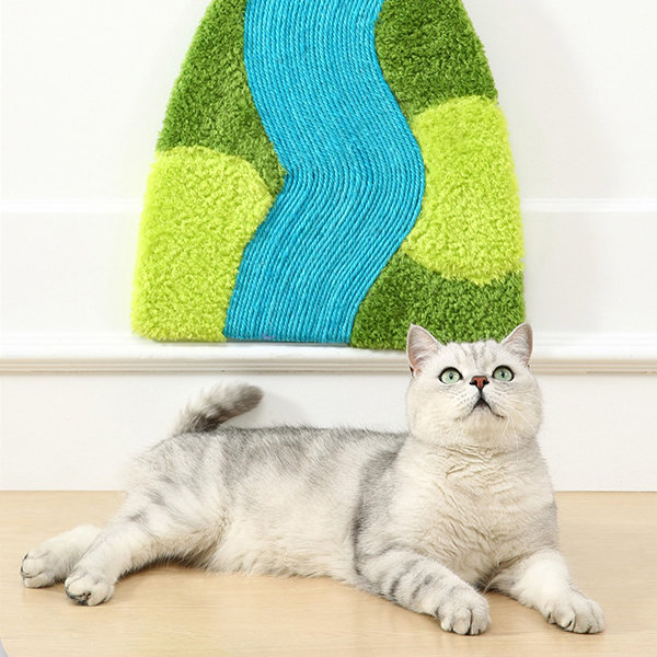 Cat Scratcher Mat - Pale Green – Slowtonglobal