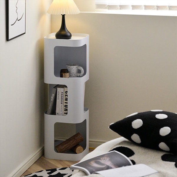 Cream Side Storage Cabinet - Iron - Convenient Storage - Beautiful And Fashionable