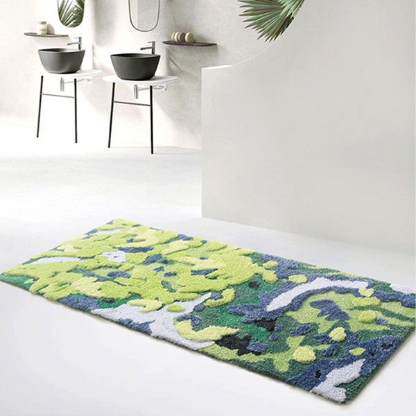 Moss Inspired Pastoral Runner Rug - Polyester - Countryside Ambiance -  ApolloBox