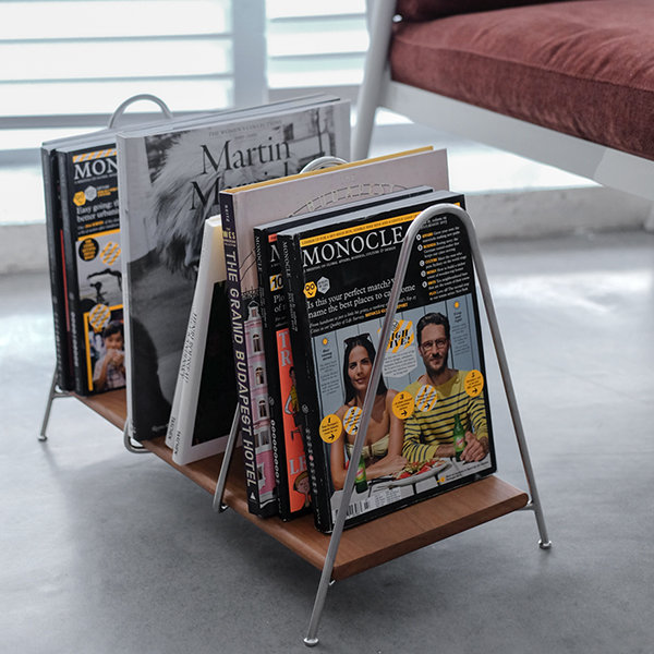 Newspaper Storage Rack Mobile Magazine Holder Display Stand Shop