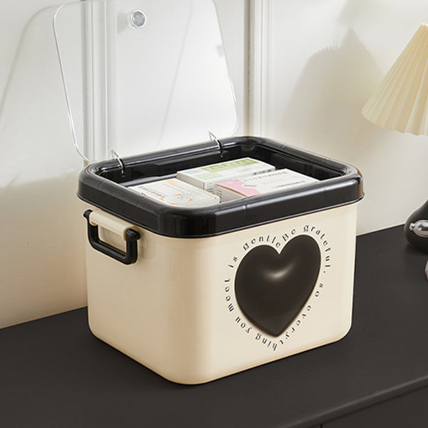 Heart-Shaped Medicine Chest - Double-layer Design