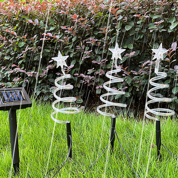 Solar Powered Christmas Tree Lights - Outdoor Ground Insert - Enhance Any  Garden Landscape - ApolloBox