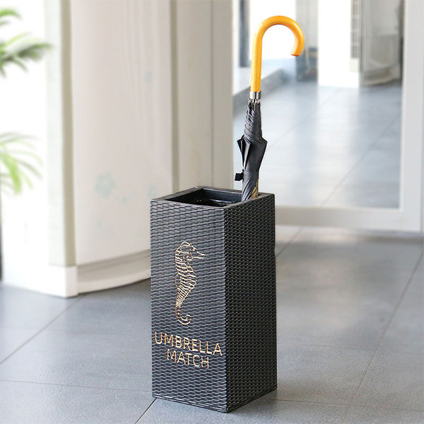 Japanese Style Minimalist Umbrella Stand - Magnesium Oxide - Black - White