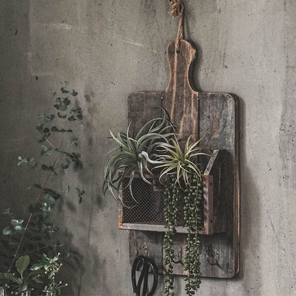 Wall-Mounted Garden Rack - Iron - Infuse A Touch Of Rustic Charm