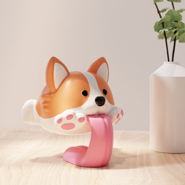 Corgi Phone Holder - Resin - Cute Animal Design - ApolloBox