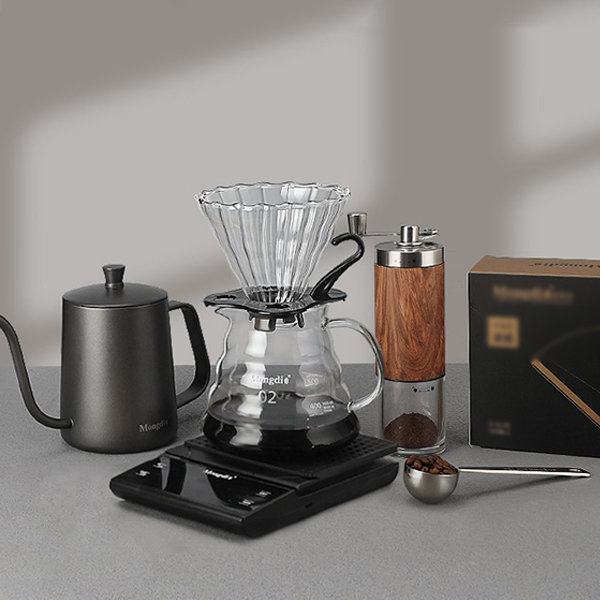 Coffee Brewing Kit - Glass and Stainless Steel - 7 Pieces from Apollo Box