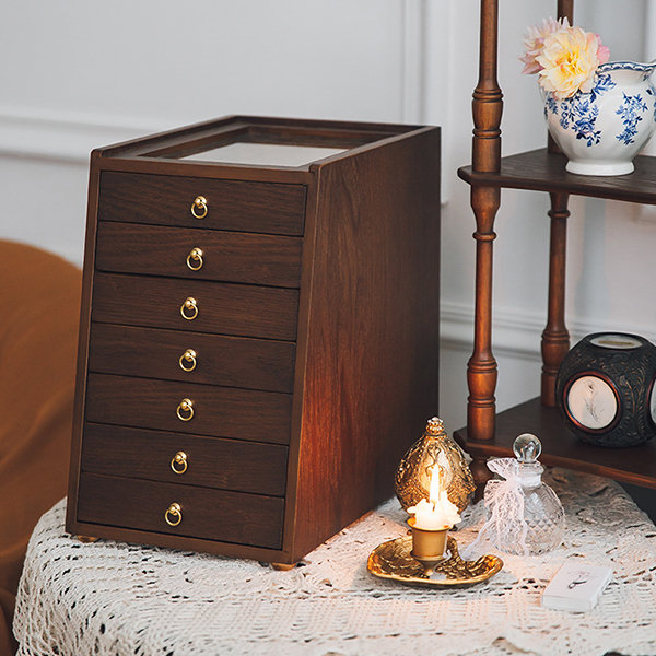 Multi-Layer Jewelry Storage Drawer Box - Wood - Vintage and Elegant Design  from Apollo Box